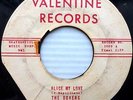 the DOVERS white doo-wop VALENTINE 45 ALICE MY LOVE b/w A LONELY HEART pc118