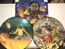 IRON MAIDEN, LIVE IN IPSWITCH UK 1983, 3 PICTURE DISC NUMBERED SET W/ 6 POSTERS