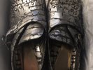 the jacksons shoes size 5 metallic blue grey in original box