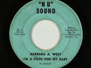 Northern Soul Mod 45 - Barbara A. West - I'm A Fool For You Baby - Nu Sound mp3