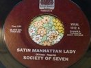 Rare Modern Soul 45 Society of Seven Satin Manhattan Lady / Song of Peace HEAR