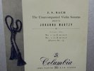 YOHANNA MARTZT J.S BACH. THE UNACCOMPANIED VIOLIN SONATAS 1,2 33CX. 1ST NL.VINYL