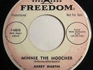 BOBBY MARTIN Minnie The Moocher 45 rpm Freedom DJ Promo RARE R&B Popcorn HEAR