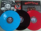 MOTORHEAD -IRON FIST (2008 PRESSING ON RED, BLUE & BLACK VINYL -FOLD OUT SLEEVE)
