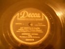 78 RPM ,ANDREW SISTERS, DECCA, DON'T SIT UNDER THE APPLE TREE, SONYA'S CAFE