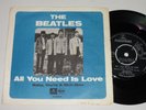 Very rare The Beatles single 45 All you need is Love Parlophone Sweden VG+/VG++