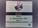 JANOS STAKER ' KODALY UNACCOMPANIED CELLO SONATA OPUS.8 ' PERIOD. SPL 510