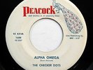 CHECKER DOTS vg++ original PEACOCK Doowop 45 Alpha Omega b/w All I Hear ws1075