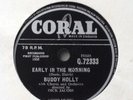 BUDDY HOLLY -  EARLY IN THE MORNING / NOW WE'RE ONE 78 rpm.