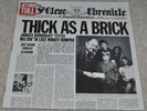 JETHRO TULL Thick as a Brick SCARCE UK 1972 EX LP with STUNNING NEAR MINT COVER.