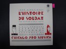 1985 Chicago Musica Stravinsky L´Histoire Du Soldat 45 RPM LP Vinyl RR-17 PS104