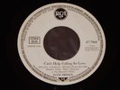 ELVIS PRESLEY  WEISS PROMO CANT HELP FALLING IN LOVE ROCK A HULA BABY WEISSPROMO