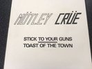 MOTLEY CRUE STICK TO YOUR GUNS LEATHER RECORDS 45 VINYL SINGLE +Picture Sleeve