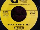 45rpm record RICHIE & THE SQUIRES SURF/ GARAGE ROCK 