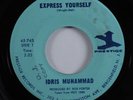 Funk Jazz 45 IDRIS MUHAMMAD Express Yourself PRESTIGE VG+ HEAR