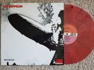 Led Zeppelin - s/t Self Titled 1st LP PLUM LBL Record No TMOQ on RED MARBLE WAX