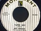 RARE-ROY ORBISON PAPER BOY / WITH THE BUG (7