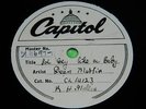 DEAN MARTIN: I'd cry like a baby -Capitol Demo 78rpm (Hey brother pour the wine)