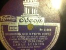 ZARAH LEANDER 78 RPM SCHELLACK VEROTON BRASILIEN UNIQUE