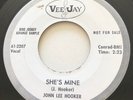 R&B NEW BREED John Lee Hooker SHE'S MINE Vee Jay 45 rare hot mod dancer EX