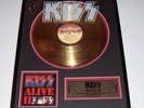KISS - ALIVE II - GOLD RECORD - AWARD - SIGNATURE NETWORK - USA 1998
