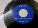 OBSCURE HOLLYWOOD TEEN ROCKABILLY 45 TERRY FELL on CREST VG+