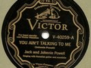 SCARCE COUNTRY HILLBILLY 78 Jack & Johnnie Powell Victor V-40259 E+/E-