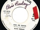 Elvis Presley 45 WHITE LABEL PROMO 447-0639 Suspicion KISS ME QUICK Jordanaires