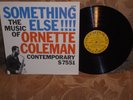 Ornette Coleman Something Else Contemporary S7551 stereo Don Cherry VG+