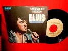 ELVIS PRESLEY Unchained melody 45rpm 7' + PS 1978 ITALY MINT-