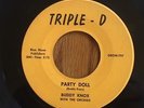 RARE  ROCKABILLY 45 BUDDY KNOX / JIMMY BOWEN PARTY DOLL ON TRIPLE – D
