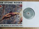THE STONE ROSES - WHAT IS THE WORLD WAITING FOR / FOOLS GOLD + POSTCARD -NR MINT