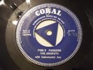 DEMO-BUDDY HOLLY-FOOLS PARADISE-UK CORAL TRI 1 SIDED DEMO RARE