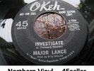 ? MAJOR LANCE promo 'Investigate + It's The Beat' EX OLDIE Northern Soul 45