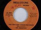 Reggae 45 IMMORTALS You Can't Keep A Good Man Down MELLOTONE VG+ HEAR