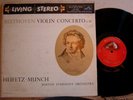 RCA LSC 1992 HEIFETZ BEETHOVEN VIOLIN CONCERTO Munch SD 1S 1S VG++