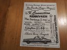 ORIG RARE FLYER FUNKY 4 PLUS 1 - K CONNECTION-MEAN GENE - SERIOUS 5 M.C.'S.1980