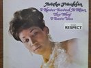 ARETHA FRANKLIN Never Loved Man LP 1st Atlantic vinyl, inner & RESPECT sticker