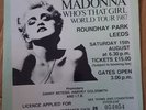 MADONNA  DOUBLE VINYL WHO'S THAT GIRL TOUR 1987  LIVE IN LEEDS UK