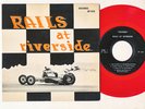 RAILS AT RIVERSIDE on Sounds | hot rod drag racing 45 EP & Sleeve | RED WAX | NM