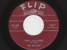 '54 W Coast R&B/DooWop BEL-AIRES This Paradise/Let's Party Awhile FLIP 303 HEAR