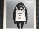 Banksy DJ DM Dangermouse Keep It Real 12in Record Art Limited #134/1000 Silver