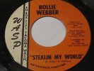 ROLLIE WEBBER Stealin' My World/Cotton Fields Rockabilly Bopper 45 WASP