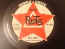 The Ruts In A Rut FIRST ORIGINAL RARE BLACK RIM 7
