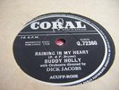 BUDDY HOLLY *RAINING IN MY HEART / IT DOESN'T MATTER ANY MORE*RARE *EX