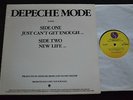 12” ROCK PROMO SINGLE Depeche Mode SIRE 999 Just Can’t Get Enough and New Life
