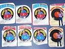 8 diff. BOBBY SHERMAN Post Cereal uncut record panels- early 1970's