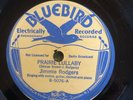 Bluebird 5076 Jimmie Rodgers WHIPPIN THE OLD T.B.  Country 78 rpm 1932 V+