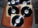 Five Edison Thick, 78 rpm Diamond Disc Records