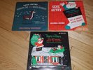 Lot/3 Vintage Gene Autry Christmas Albums Records Rudolph Here Comes Santa Poppy
